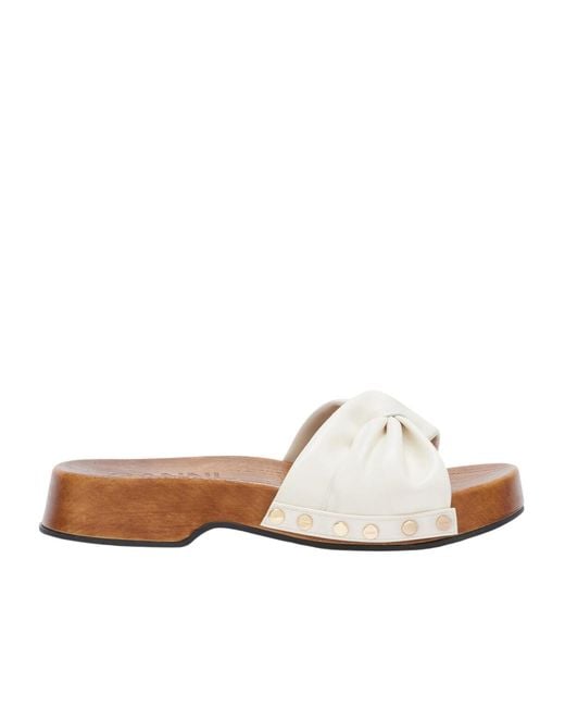 Ganni White Tia Fairy Clogs