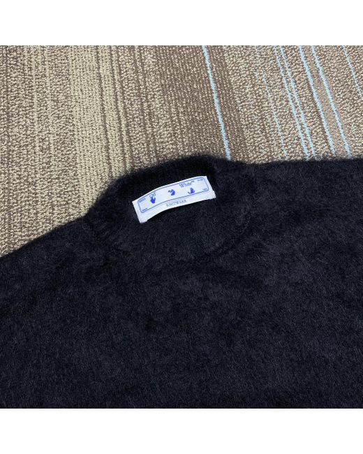 Off-White c/o Virgil Abloh Black Diagonal Arrows Knitted Jumper for men