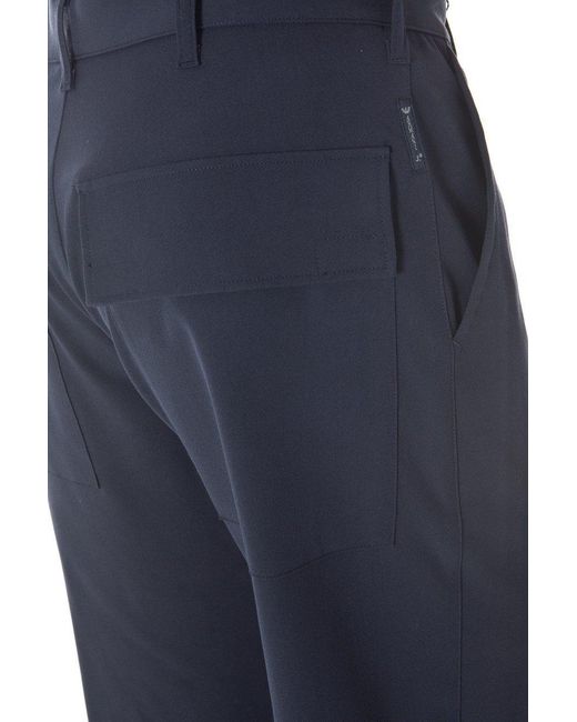 Armani Jeans Blue Logo Trousers for men
