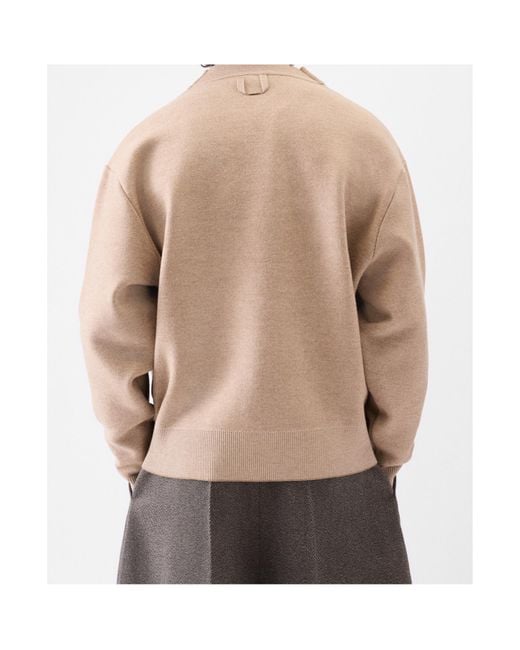 Jacquemus Natural Le Cardigan With Buttons for men