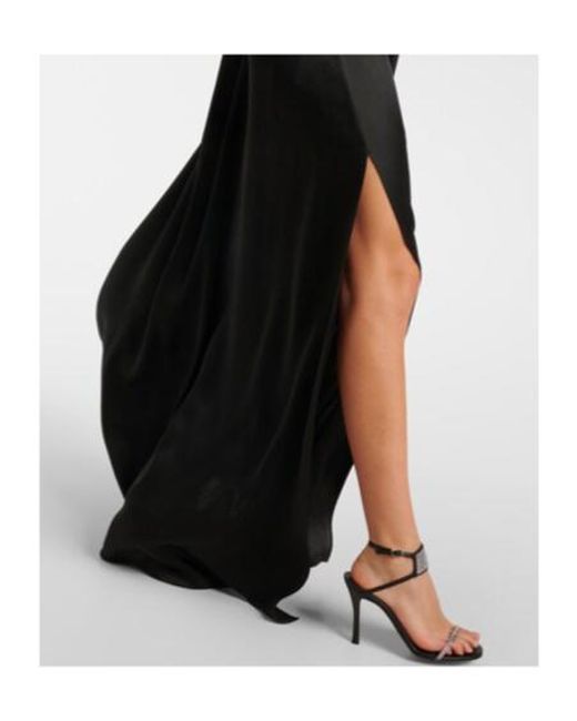 Stella McCartney Black Embroidered Halterneck Gown