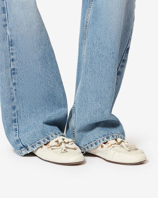 Isabel Marant Natural Faxel Loafers