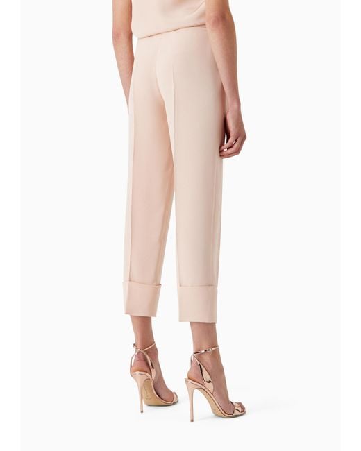 Giorgio Armani Natural Mid Rise Glitter Detailed Trousers