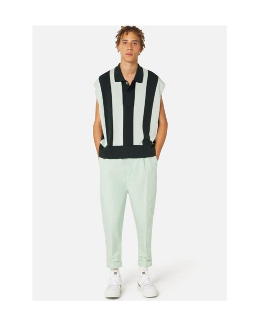 AMI Green Tailored Tapered-Leg Trousers for men