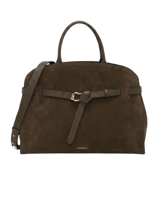 Coccinelle Brown Belted Tote Bag