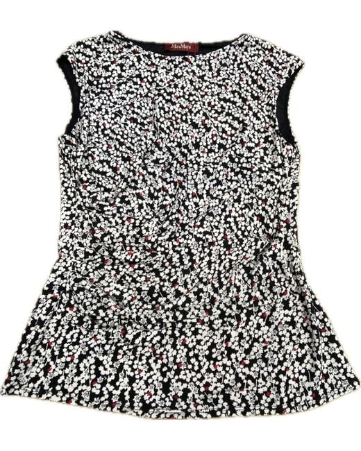 Max Mara Black Sleeveless Dress