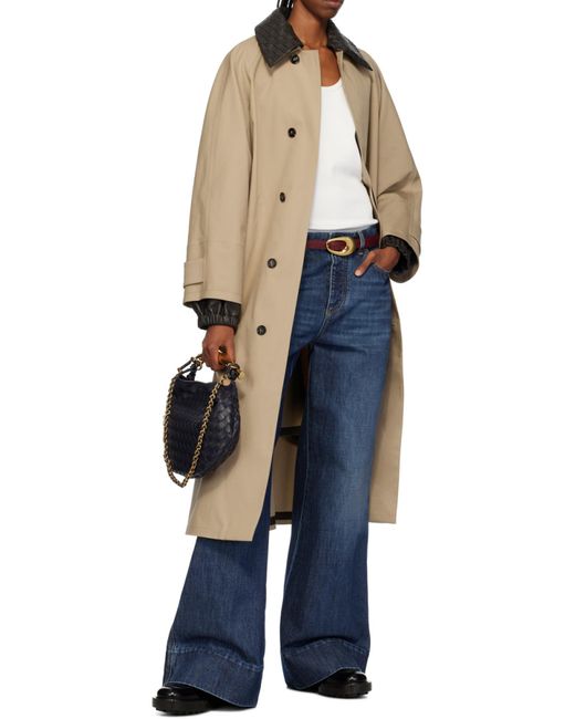 Bottega Veneta Blue Sardine Leather Tote Bag