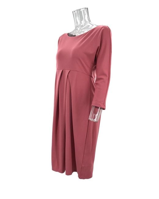 Weekend by Maxmara Red Pleated Dress