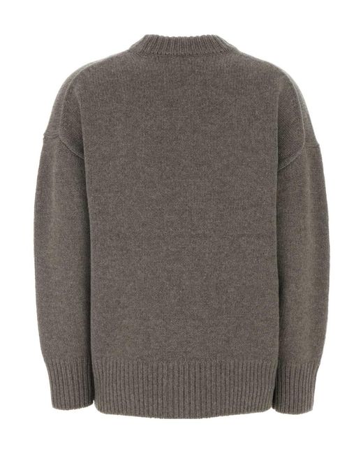 Co. Gray Ribbed Knit Sweater