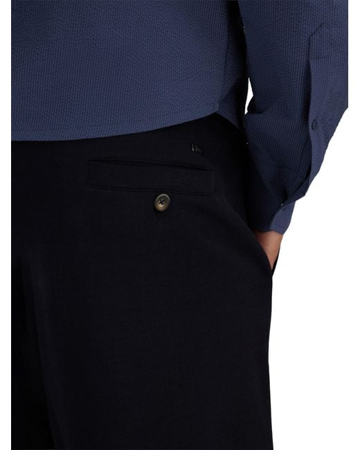 Herno Blue Buttoned Shorts for men
