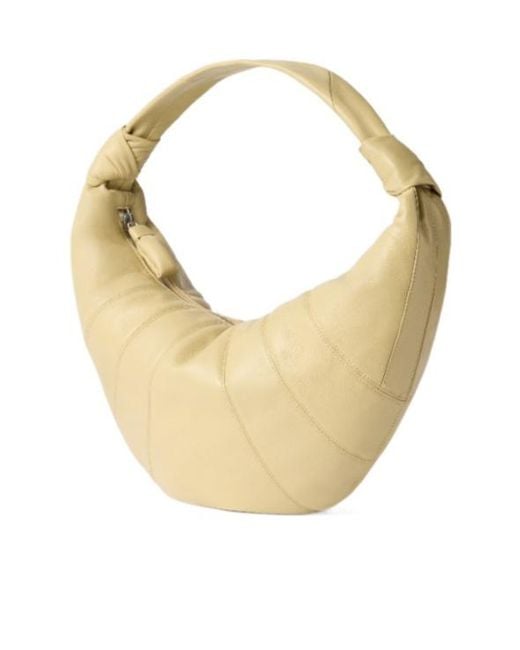 Lemaire Metallic Fortune Croissant Zipped Shoulder Bag