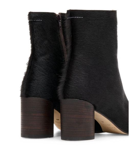 MM6 by Maison Margiela Black Block-Heel Ankle Boots