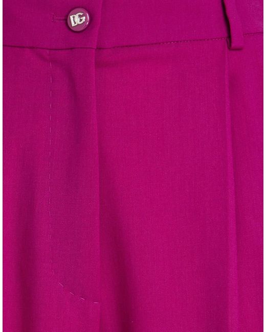 Dolce & Gabbana Pink Loose-Fitting Trousers