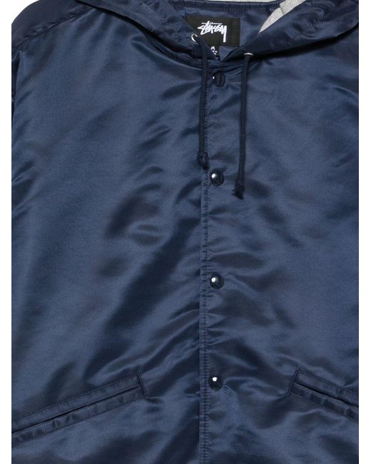 Stussy Blue Long-Sleeved Casual Jacket for men