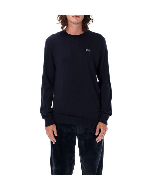 Comme des Garçons Blue Round Neck Sweater for men