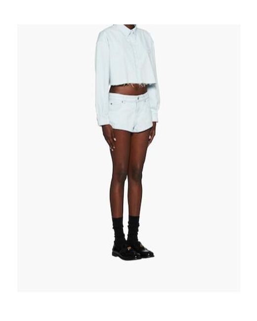 Miu Miu Blue Denim Shorts