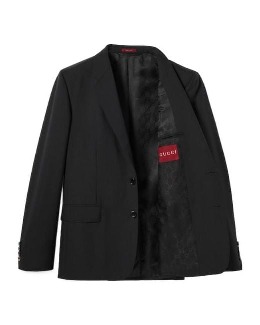 Gucci Black Two Piece Tailored Suit for men
