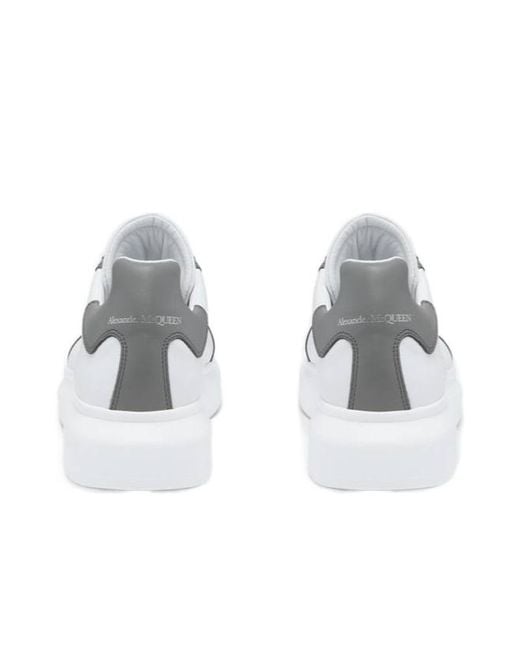 McQueen White Oversized Lace-Up Sneakers for men