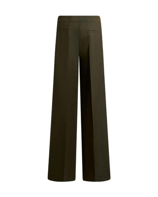 Etro Green Pressed-Crease Palazzo Trousers