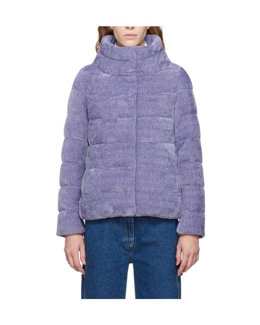 Herno Blue Logo Down Jacket