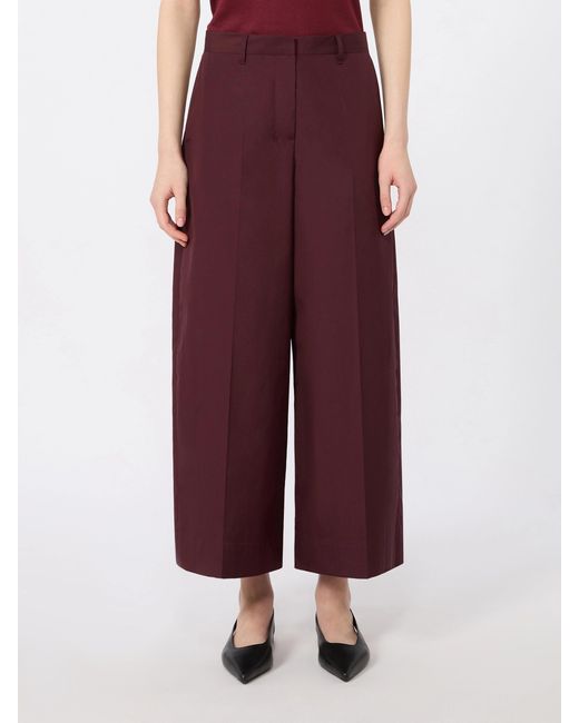 Max Mara Purple 'S Smmepoca Cropped Trousers