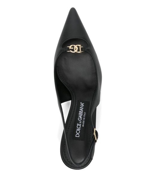 Dolce & Gabbana Black Open-Toe High-Heeled Sandals