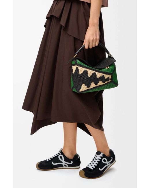 Loewe Green Small Puzzle Edge Shoulder Bag