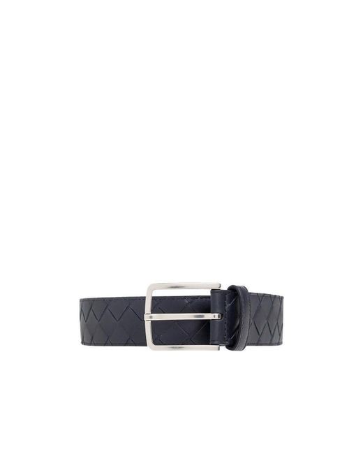 Bottega Veneta Blue Intrecciato Belt for men