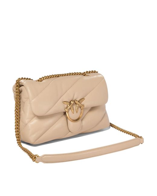 Pinko Natural Love Classic Puff Quilted Shoulder Bag