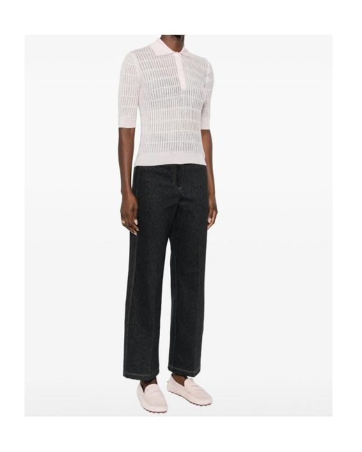 Max Mara White Short-Sleeved Knitwear