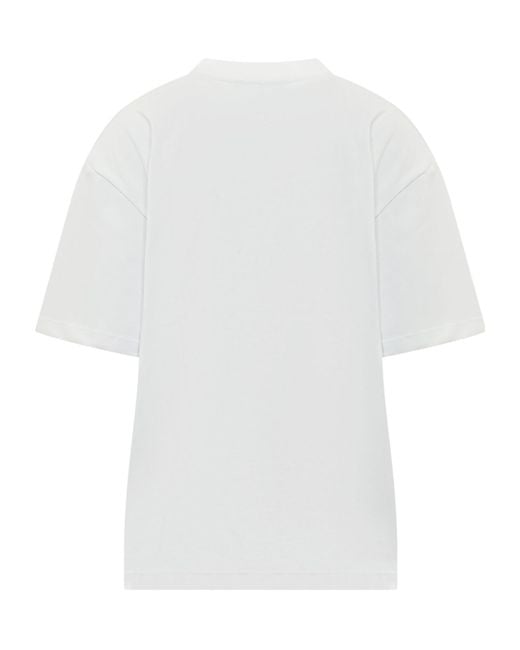 Fiorucci White Cherub Print Relaxed T-Shirt