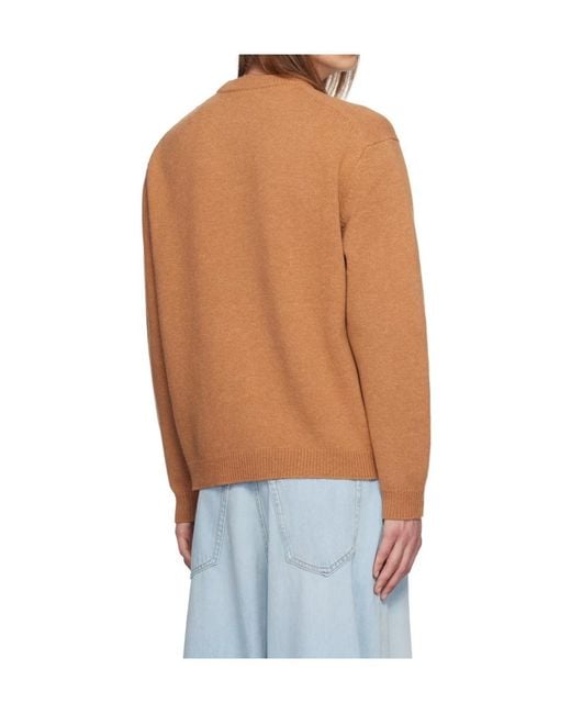 Maison Kitsuné Blue Maison Kitsuné Fox Head Intarsia-Knit Jumper for men