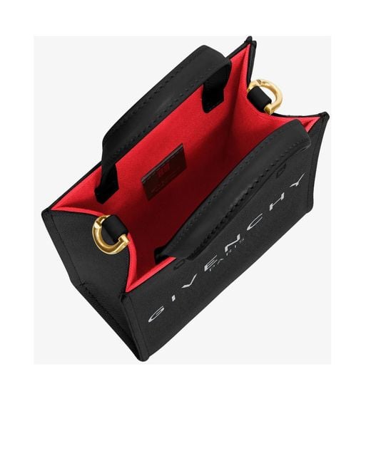 Givenchy Black Logo Printed Mini Tote Bag