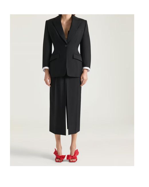 Givenchy Black Single-Breasted Tailored Blazer