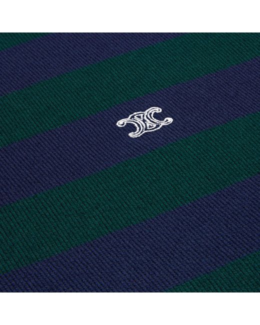 Céline Blue Polo Sweater for men