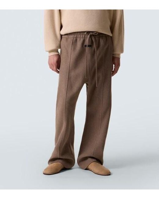 Fear Of God Brown Wool And Cashmere Bootcut Pants for men