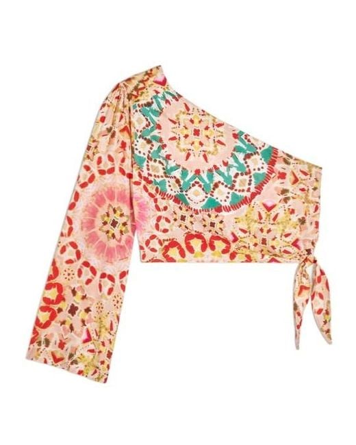 Ba&sh White Lucia Asymmetric Top