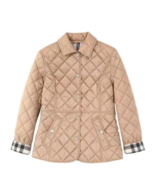 Burberry Natural Quilted Jacket