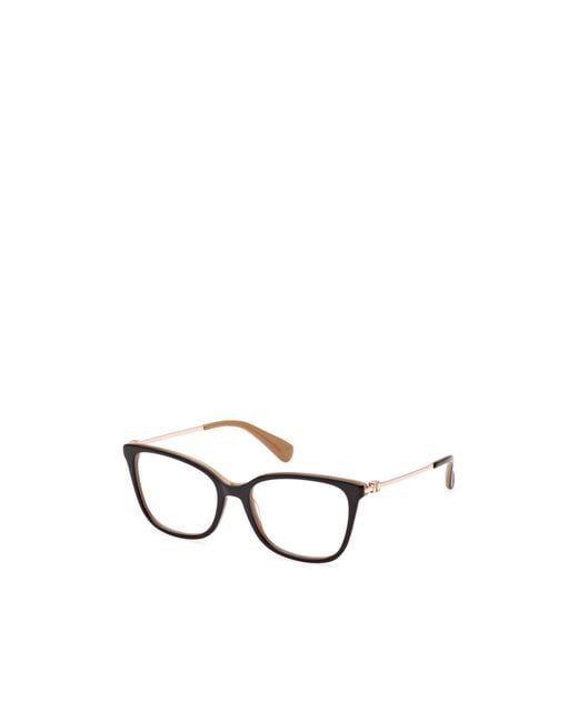 Max Mara White Cat-Eye Frame Glasses