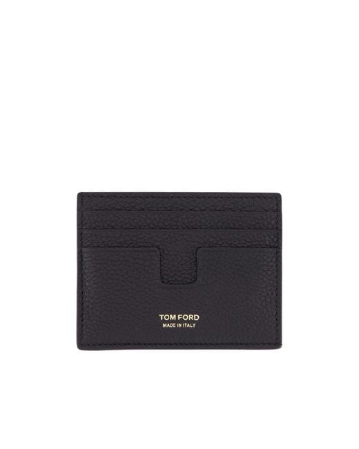 Tom Ford Black Classic Cardholder for men