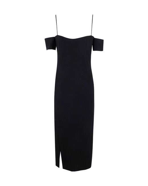 Pinko Blue Off-Shoulder Dress