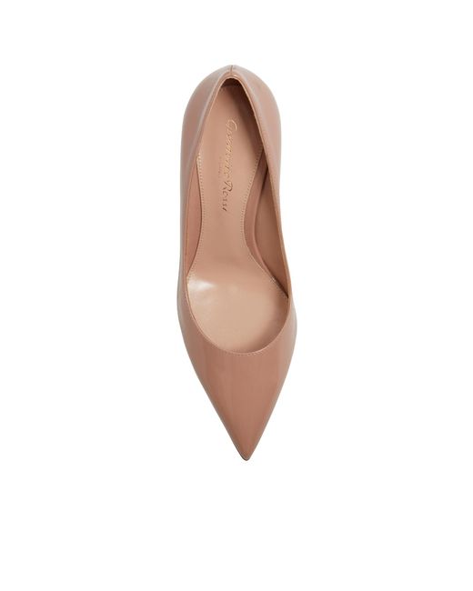 Gianvito Rossi Pink Pointed-Toe Slip-On Pumps