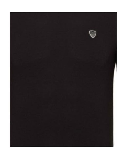 EA7 Black Printed T-Shirt for men