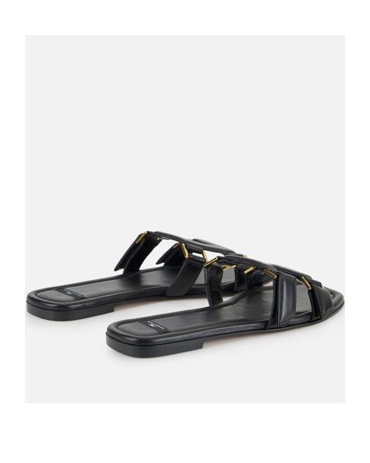Elisabetta Franchi White Logo Detail Slippers
