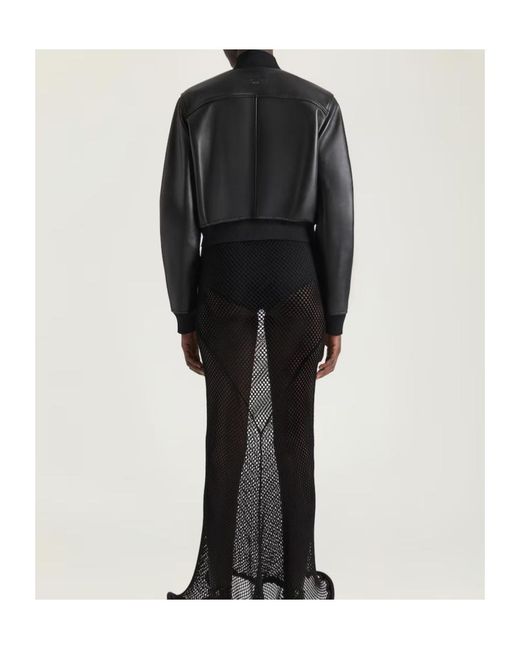 Givenchy Black Ribbed Trim Bomber Jacket