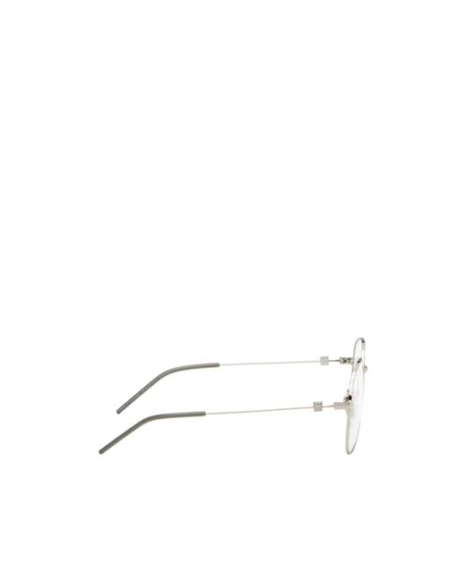 Givenchy White Round-Frame Glasses