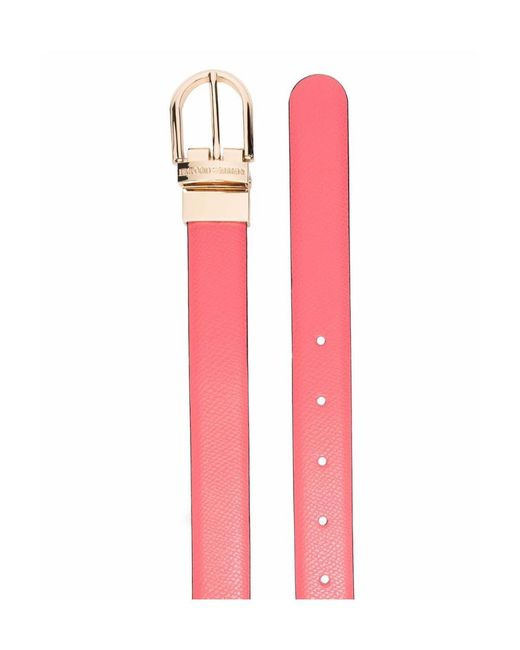 Emporio Armani White Buckle-Fastening Belt