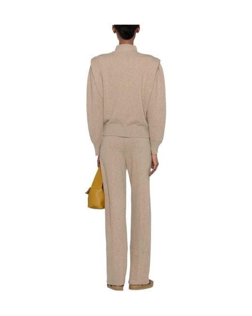 Isabel Marant Natural Lucile Flat Shoulder Jumper