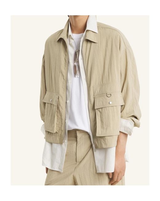 Maison Kitsuné Natural Maison Kitsuné Zipped Jacket for men