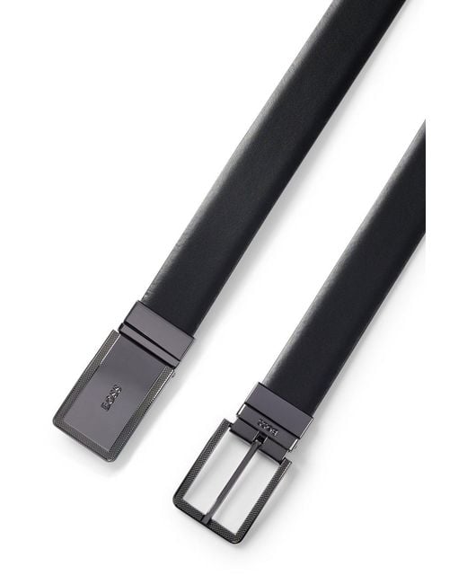 Boss Black Double-Sided Belt for men